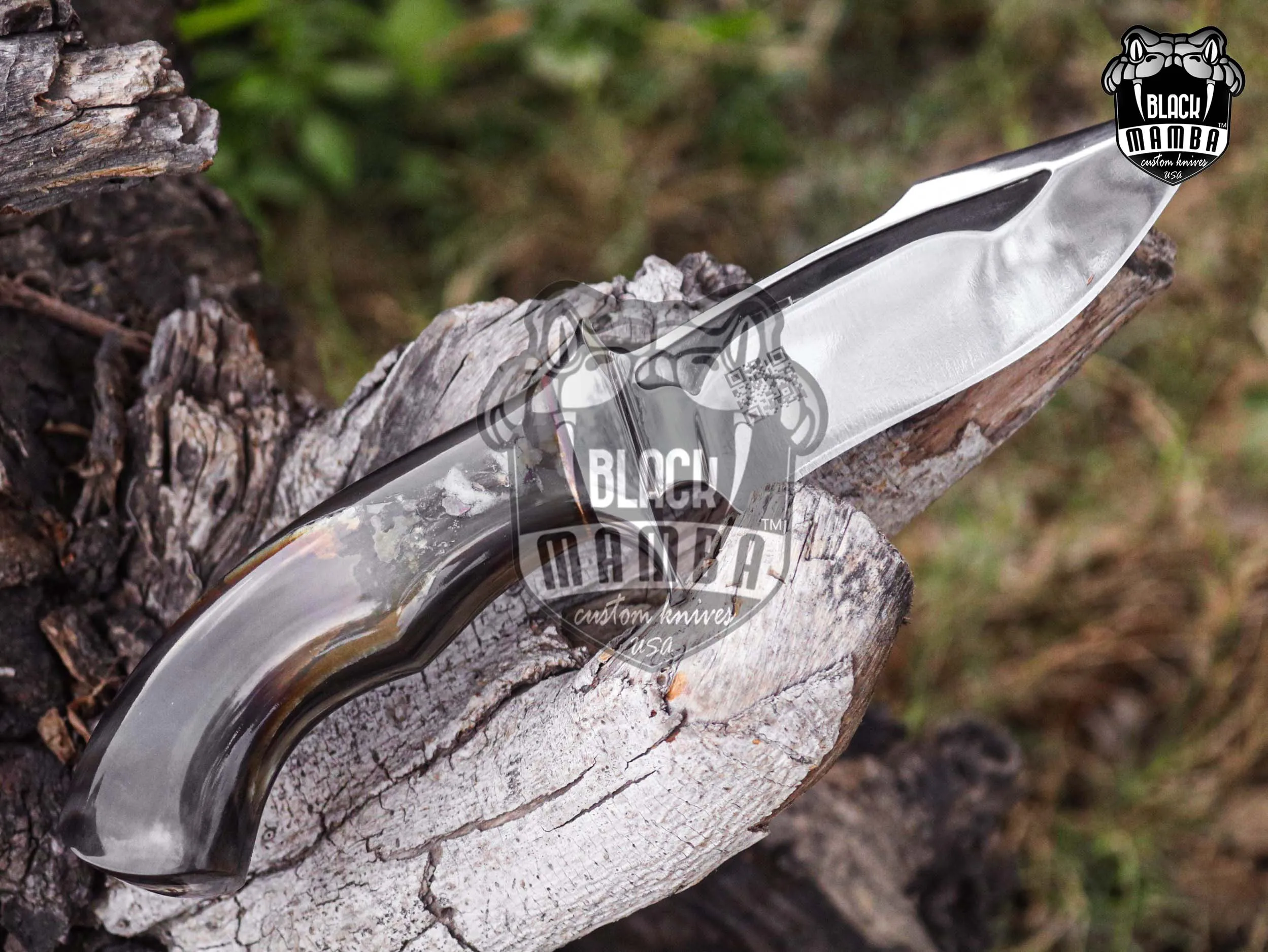 Bmk-UL-25 Rhino High End Luxury Handmade Stainless Steel Hunting Knife 5 inches Blade Made in USA - Image 9