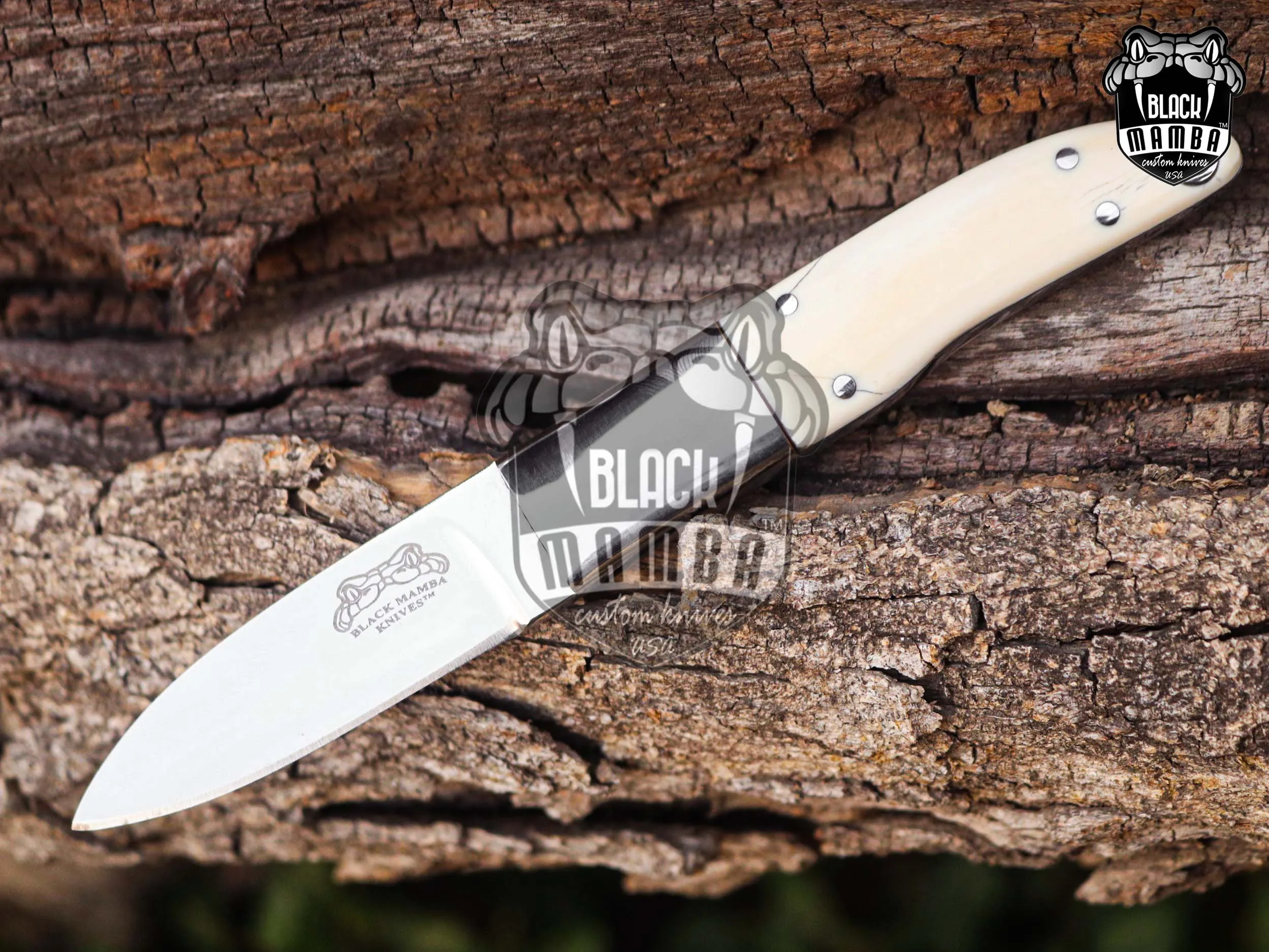 Bmk-UL-27 Mink Knife Handmade Stainless Steel Hunting Knife 3 Inches Blade Made in USA - view 6