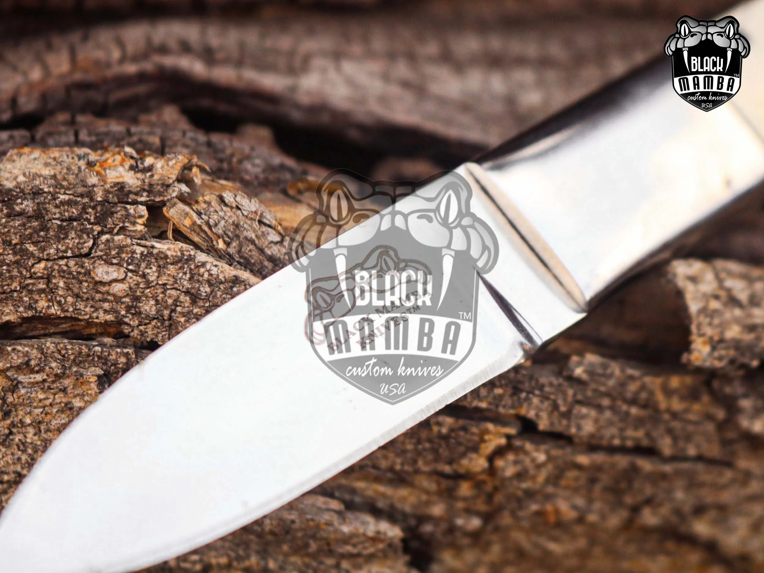 Bmk-UL-27 Mink Knife Handmade Stainless Steel Hunting Knife 3 Inches Blade Made in USA - view 5