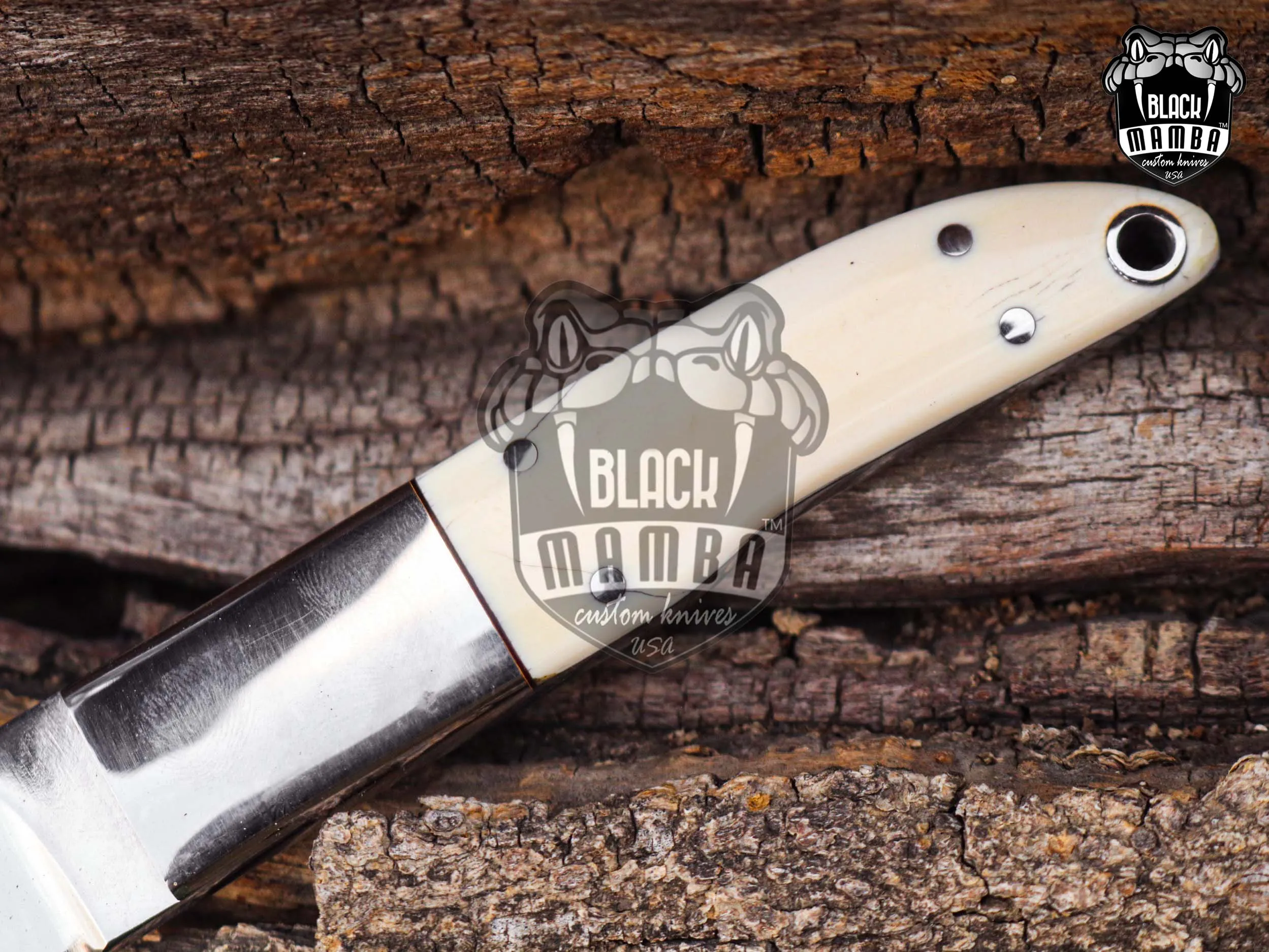 Bmk-UL-27 Mink Knife Handmade Stainless Steel Hunting Knife 3 Inches Blade Made in USA - view 7