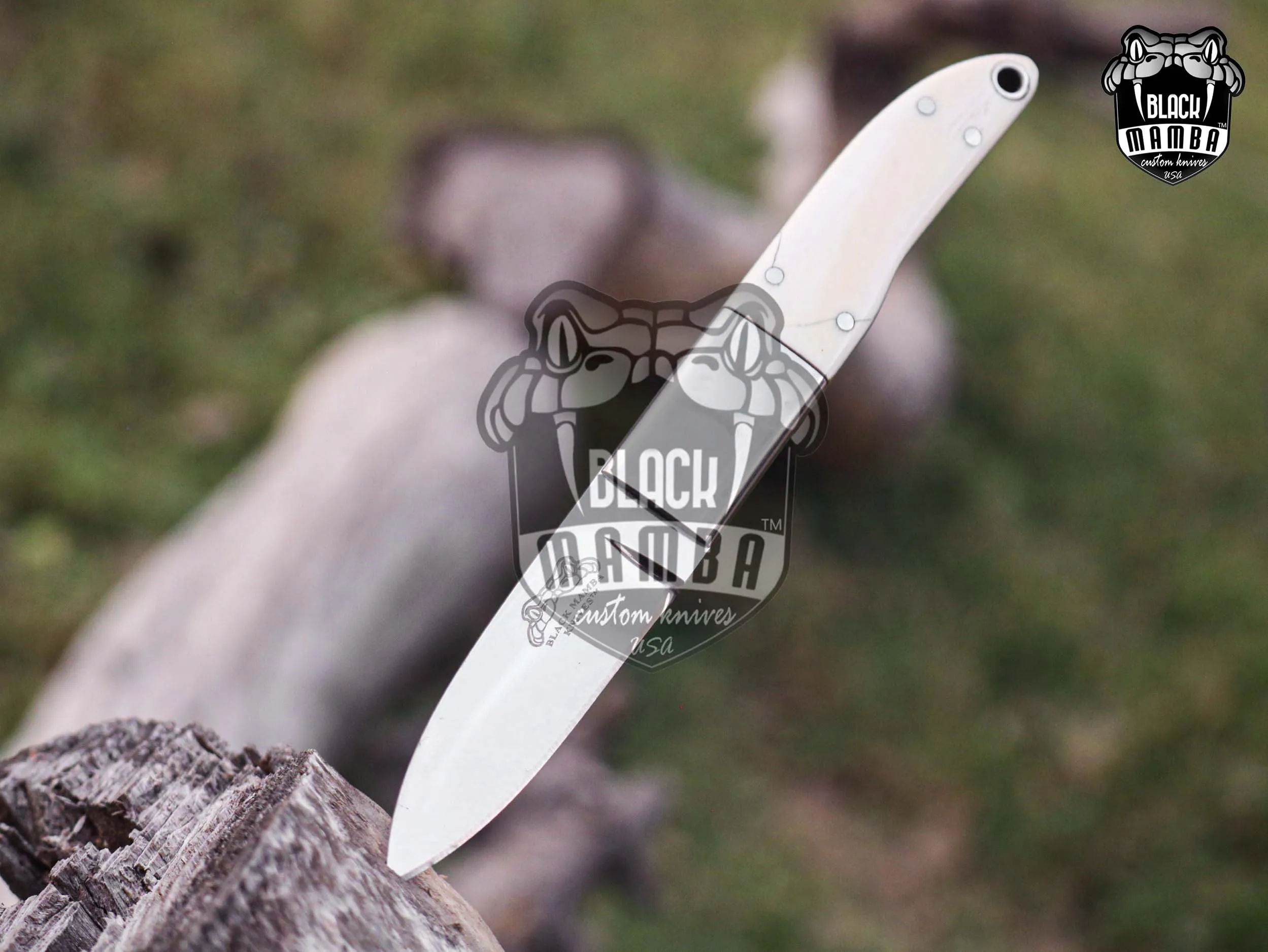 Bmk-UL-27 Mink Knife Handmade Stainless Steel Hunting Knife 3 Inches Blade Made in USA - view 8