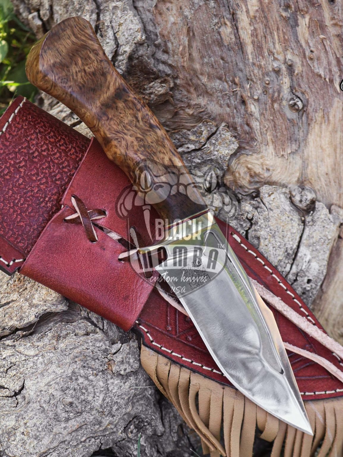 Bmk-UL-28 Moose Luxury High End Stainless Steel Handmade Hunting Knife 5 inches Blade Made in USA - Image 8