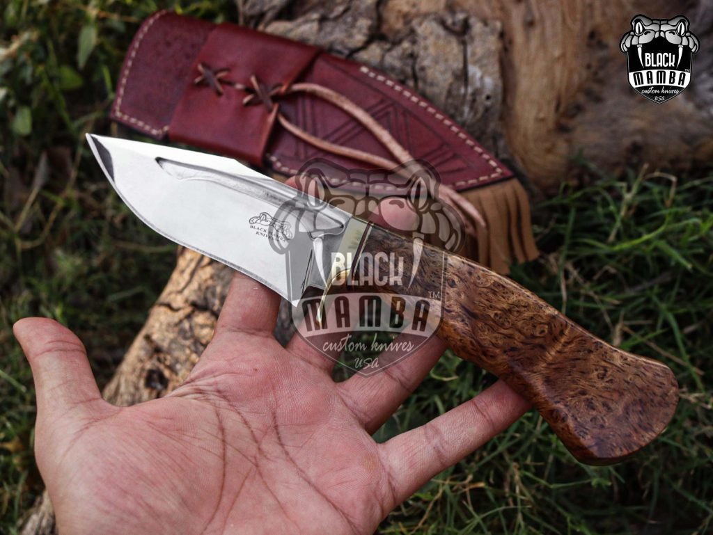 Bmk-UL-28 Moose Luxury High End Stainless Steel Handmade Hunting Knife 5 inches Blade Made in USA - Image 3