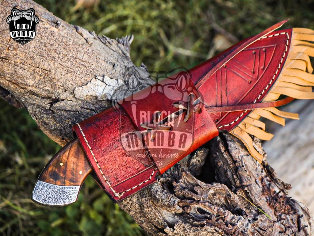 Bmk-UL-15 Gavial High End Handmade Engraved Steel Hunting Knife 4.6 inches Blade Made in USA - Image 9