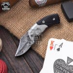 Bmk-VG 16 3" inches Closed Damascus Pocket Knife Damascus Hunting folding knife groomsmen gift USA made