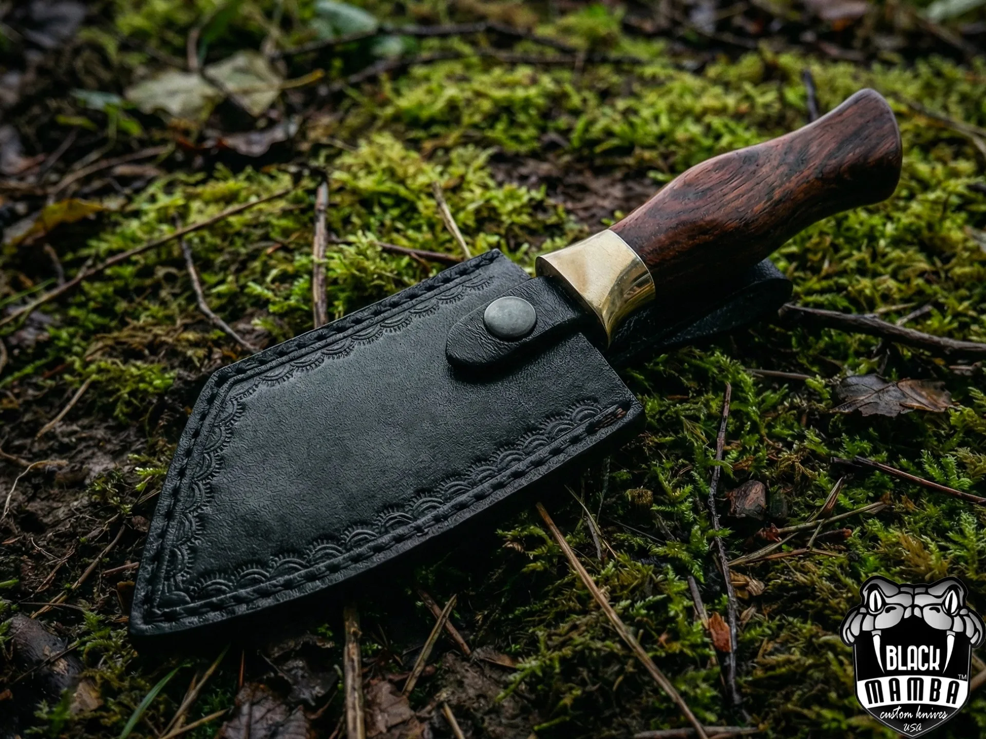 Bao Bao – Damascus Cleaver, 11″ Overall, Wood Handle - view 4