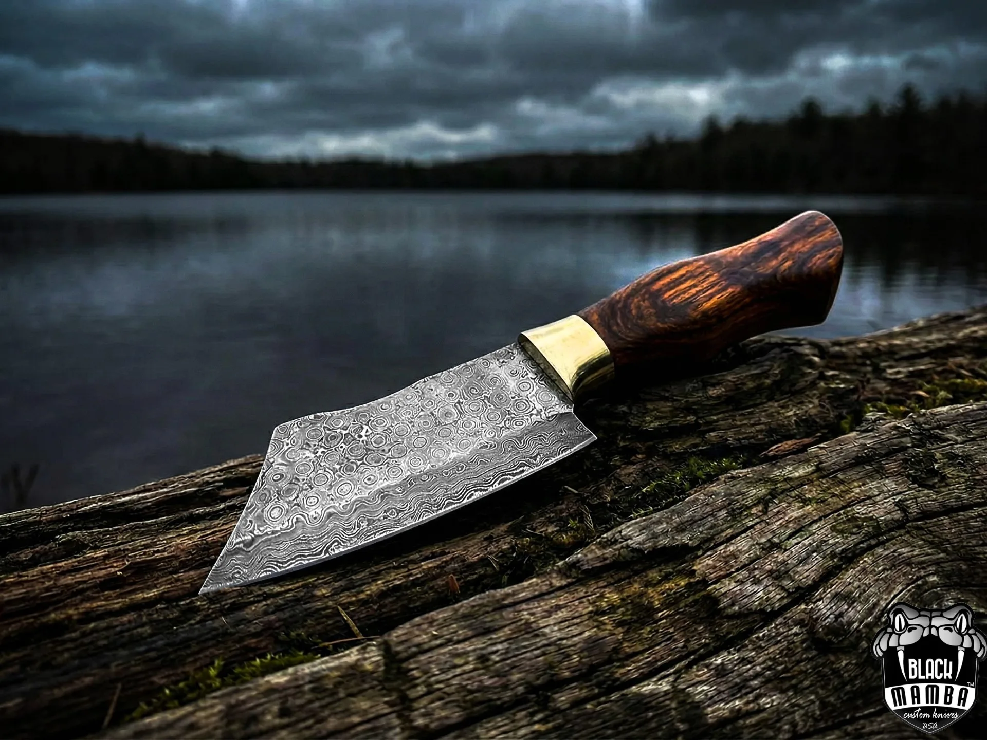 Bao Bao – Damascus Cleaver, 11″ Overall, Wood Handle - view 5