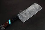 BLACK MAMBA KNIVES Bmk-705-DS Black Panther Damascus Chef Cleaver Blade Knife Chopper Knife World Class Knives