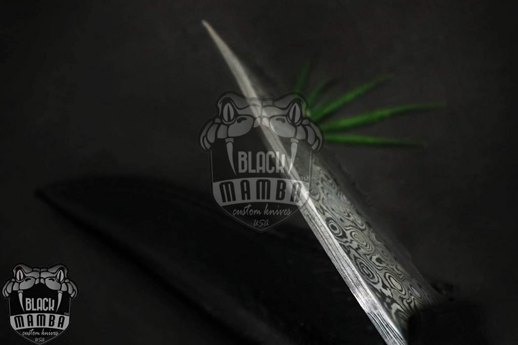 Bmk-157 Coral Snake Damascus Knife 10 Inches Long 5 Inches Blade 13 Ounce Damascus Hunting Fixed Blade Knife Damascus Hand Made World Class Knives\ - Image 4
