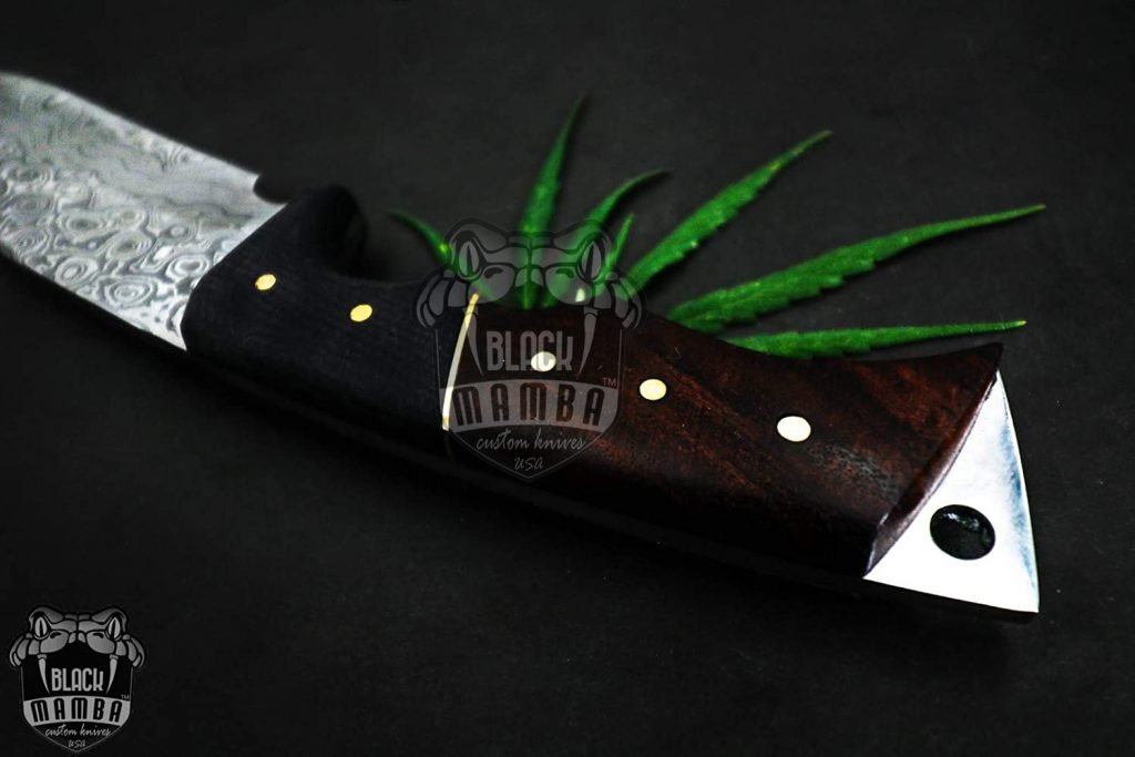 Bmk-157 Coral Snake Damascus Knife 10 Inches Long 5 Inches Blade 13 Ounce Damascus Hunting Fixed Blade Knife Damascus Hand Made World Class Knives\ - Image 5