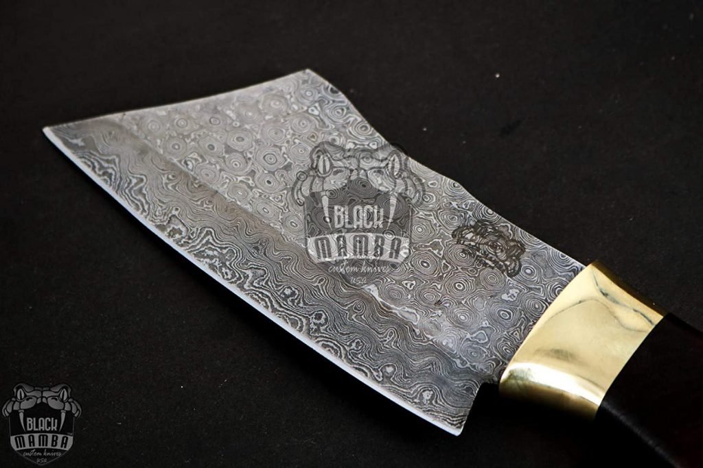 BLACK MAMBA KNIVES Bmk-706 Bao Bao Damascus Cleaver Knife 10 Inches Long 5 Inches Blade 14 Ounce Damascus Chef Cleaver Blade Knife Hand Made World Class - Image 5