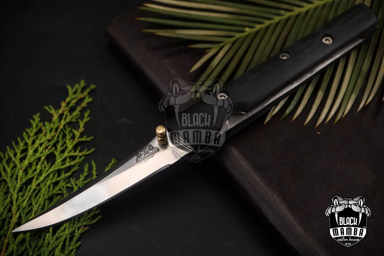 Signature - Damascus Folding Pocket Knife, 9″ Overall, Micarta Handle | BMK-VG15