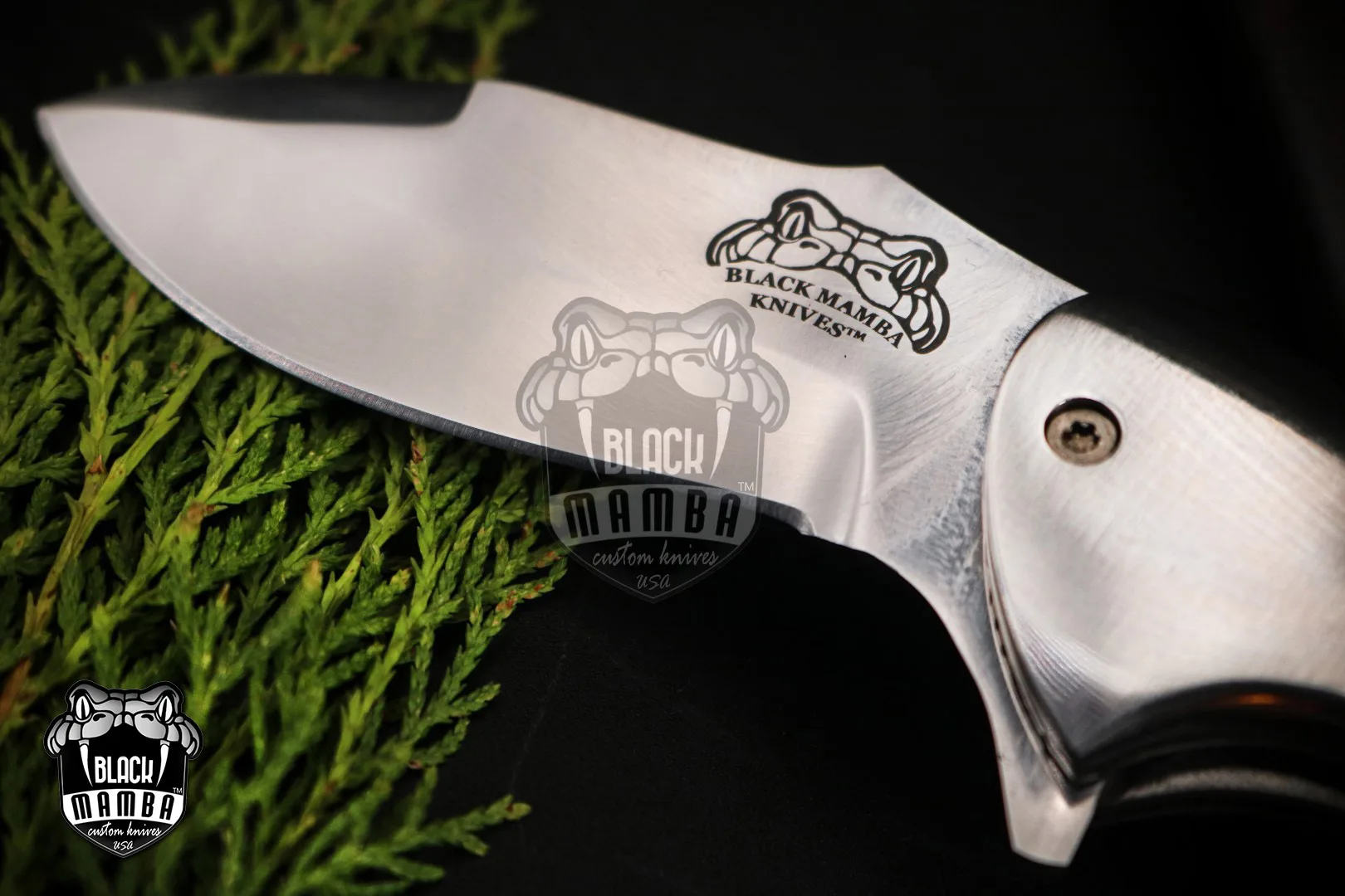Signature - Damascus Folding Pocket Knife, 7″ Overall - view 3