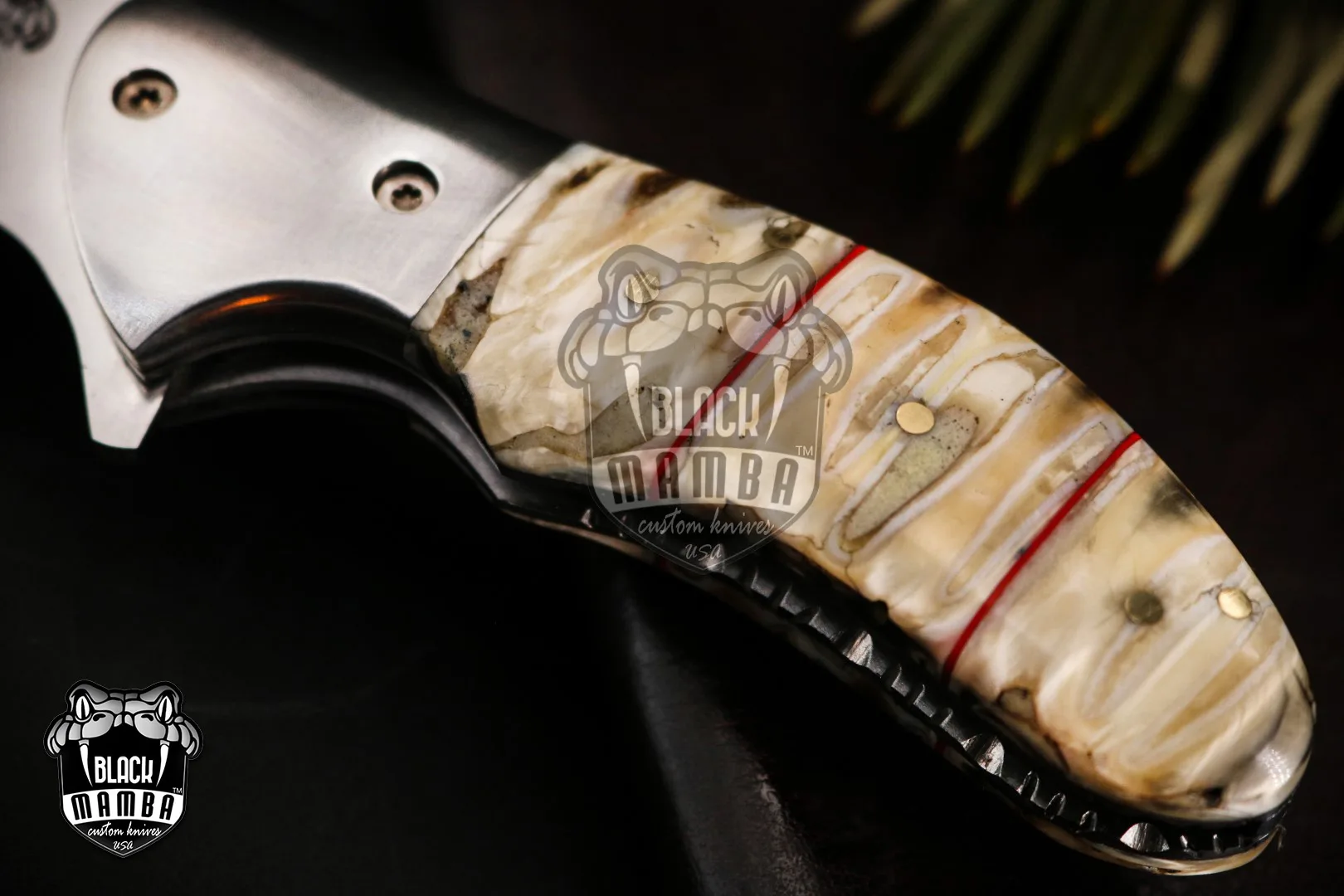 Signature - Damascus Folding Pocket Knife, 7″ Overall - view 5