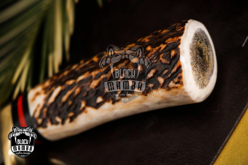 Bmk-176 Banded Flying Snake Knife 12 in Long 7 in Blade 12 Ounce Damascus Hunting Fixed Blade Trailing Point Hand Made World Class Knives - Image 5