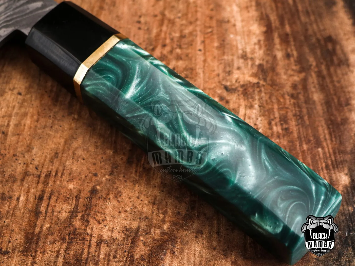 Black Panther Damascus Chef Cleaver Blade Knife World Class Knives | BMK-709-DS - view 7