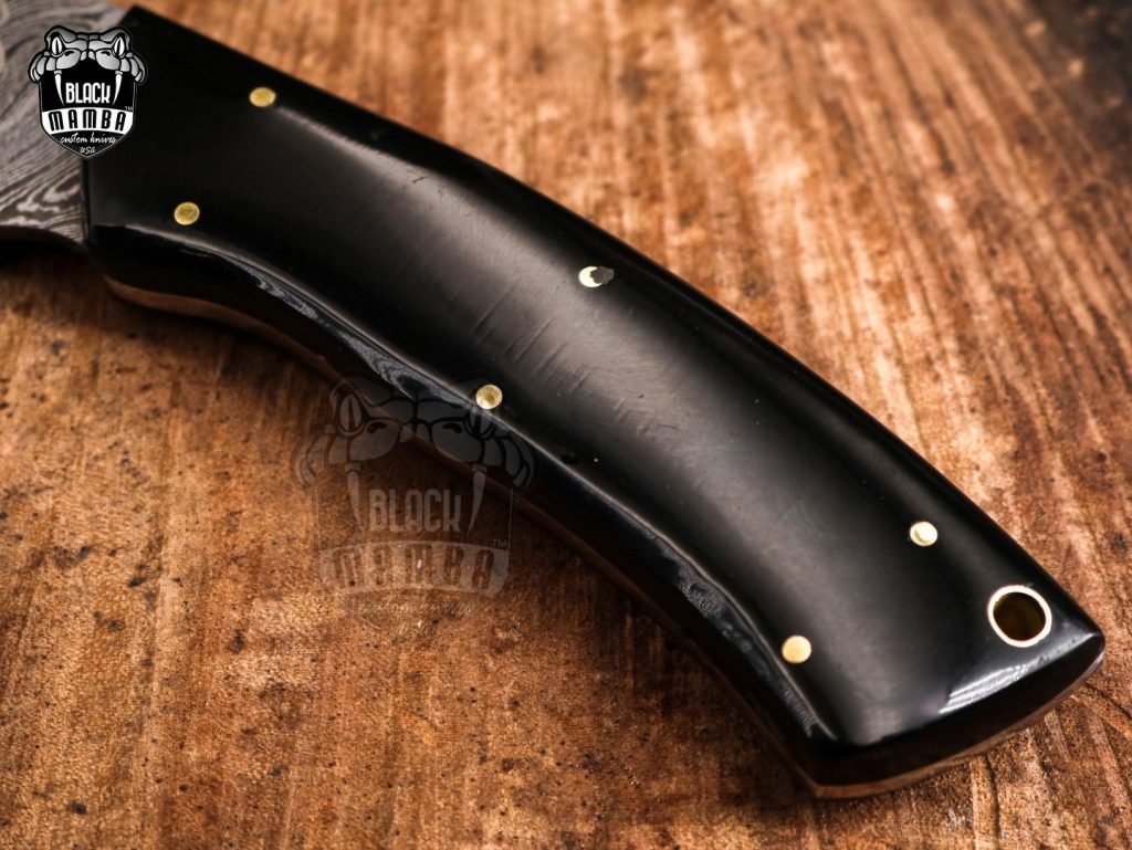 Bmk-708-DS Black Panther Damascus Chef Cleaver Blade Knife World Class Knives - Image 5