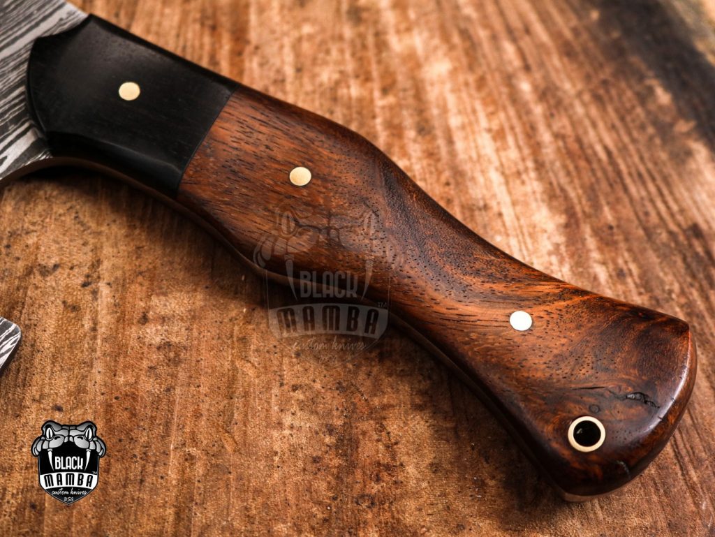 Bmk-714_Damascus Blade Cleaver Knife 14.5 Inches Long 9 Inches Blade 18 Ounce Super Steel VG Chef Cleaver Blade Knife Hand Made World Class Black Mamba Knives - Image 4