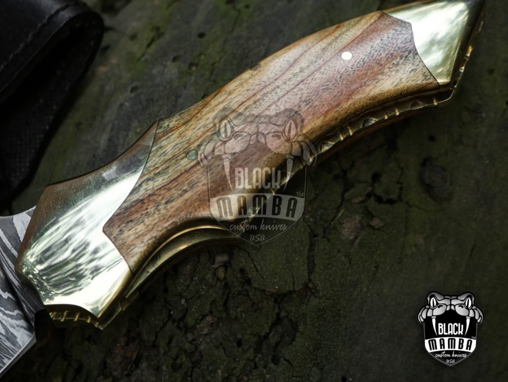 Bmk-439 Peshkabz 9" Long 4" Blade 7.7 Ounce Damascus Pocket Knife Handmade Damascus Pocket Folding Knife with Leather Cover Hand Made World Class Knives - Image 4