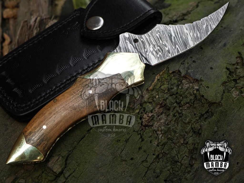 Bmk-439 Peshkabz 9" Long 4" Blade 7.7 Ounce Damascus Pocket Knife Handmade Damascus Pocket Folding Knife with Leather Cover Hand Made World Class Knives - Image 6