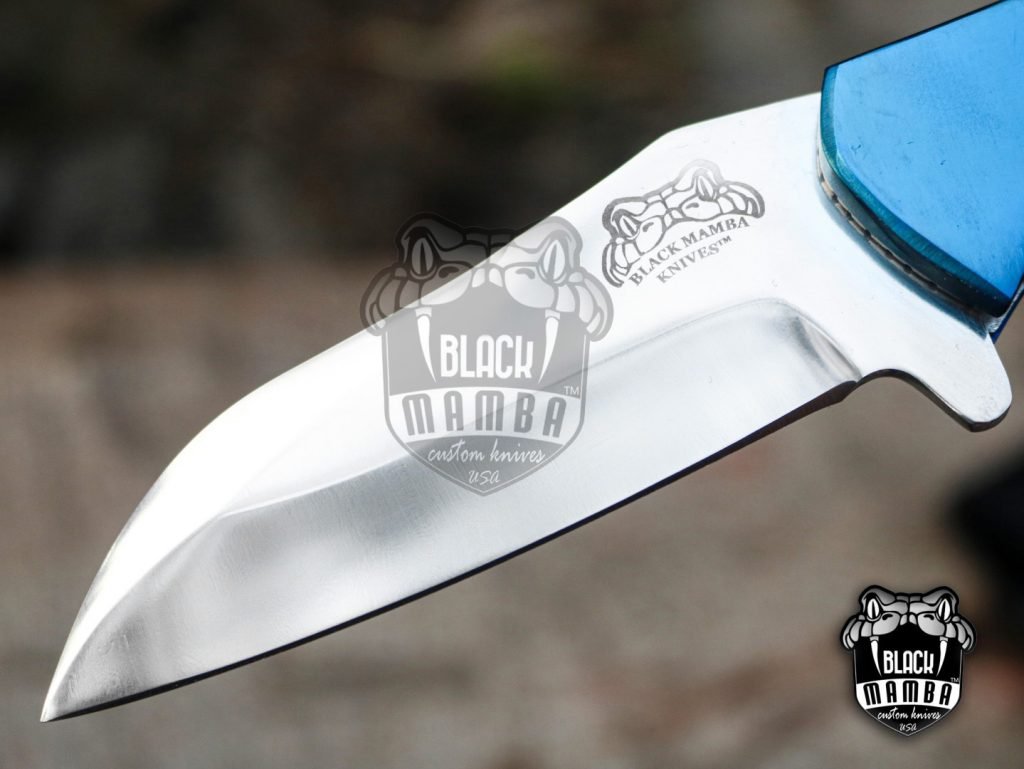 Bmk-VG12 5" Closed 4"Blade Pocket Knife Hunting Knife Titanium handle - Image 8