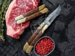 BMK-550 Damascus Balisong Butterfly Knife Hunting Blade Beautiful Engraved Handle Original Traditional Filipino Butterfly Batanga Knife USA Made