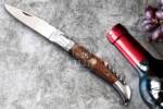 Bmk-620 Hand Forged Steel Laguiole Steak Knife Handmade Pocket Knives French knife steak knife USA Made Wood Handle