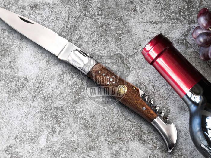 Bmk-620 Hand Forged Steel Laguiole Steak Knife Handmade Pocket Knives French knife steak knife USA Made Wood Handle