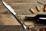 French Wine - Laguiole Steak Knife, 10″ Overall, Ram Horn Handle