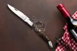 Bordeaux - Laguiole Steak Knife, 10″ Overall, Ram Horn Handle