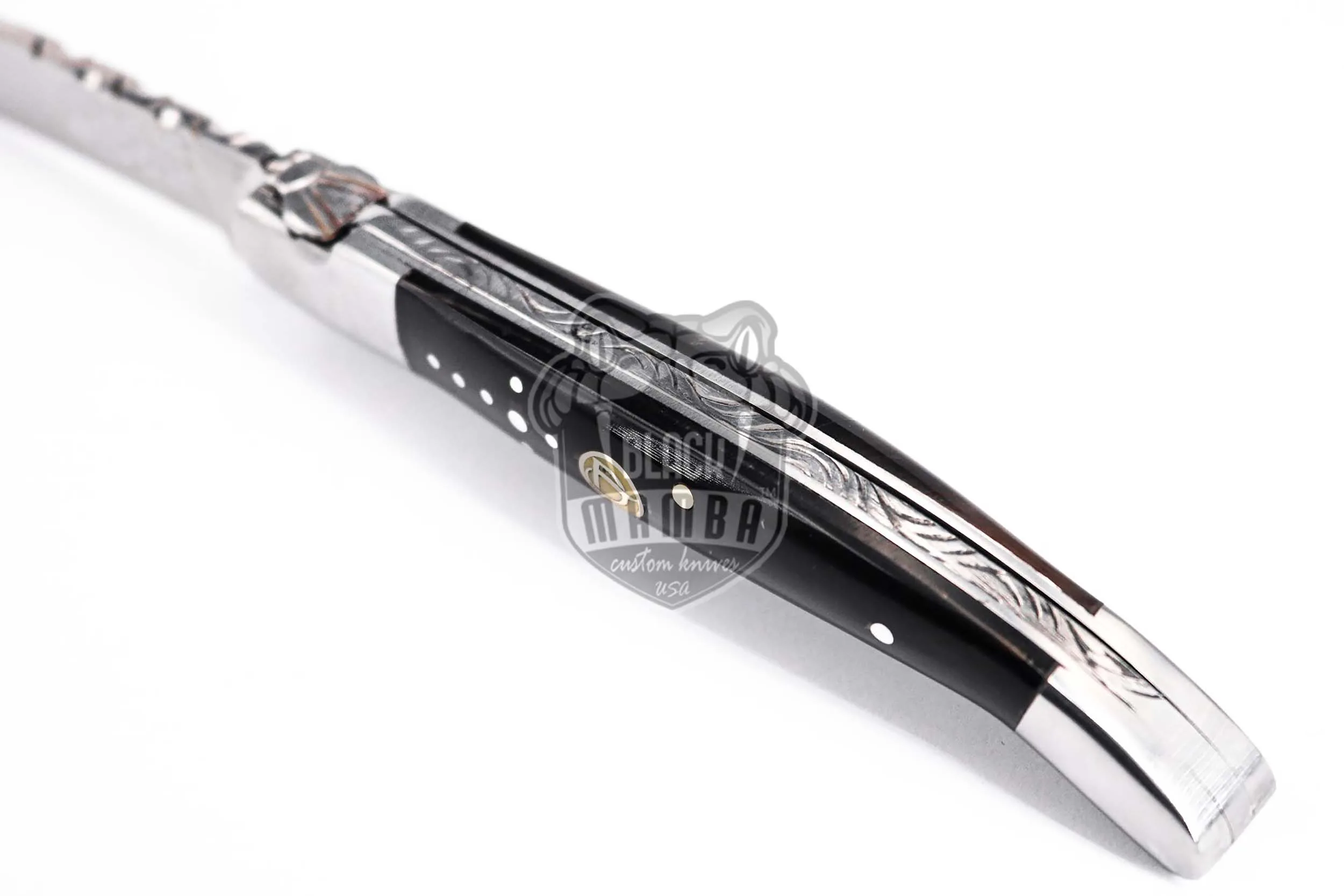 Lyon - Laguiole Steak Knife, 10″ Overall, Buffalo Horn Handle - view 7
