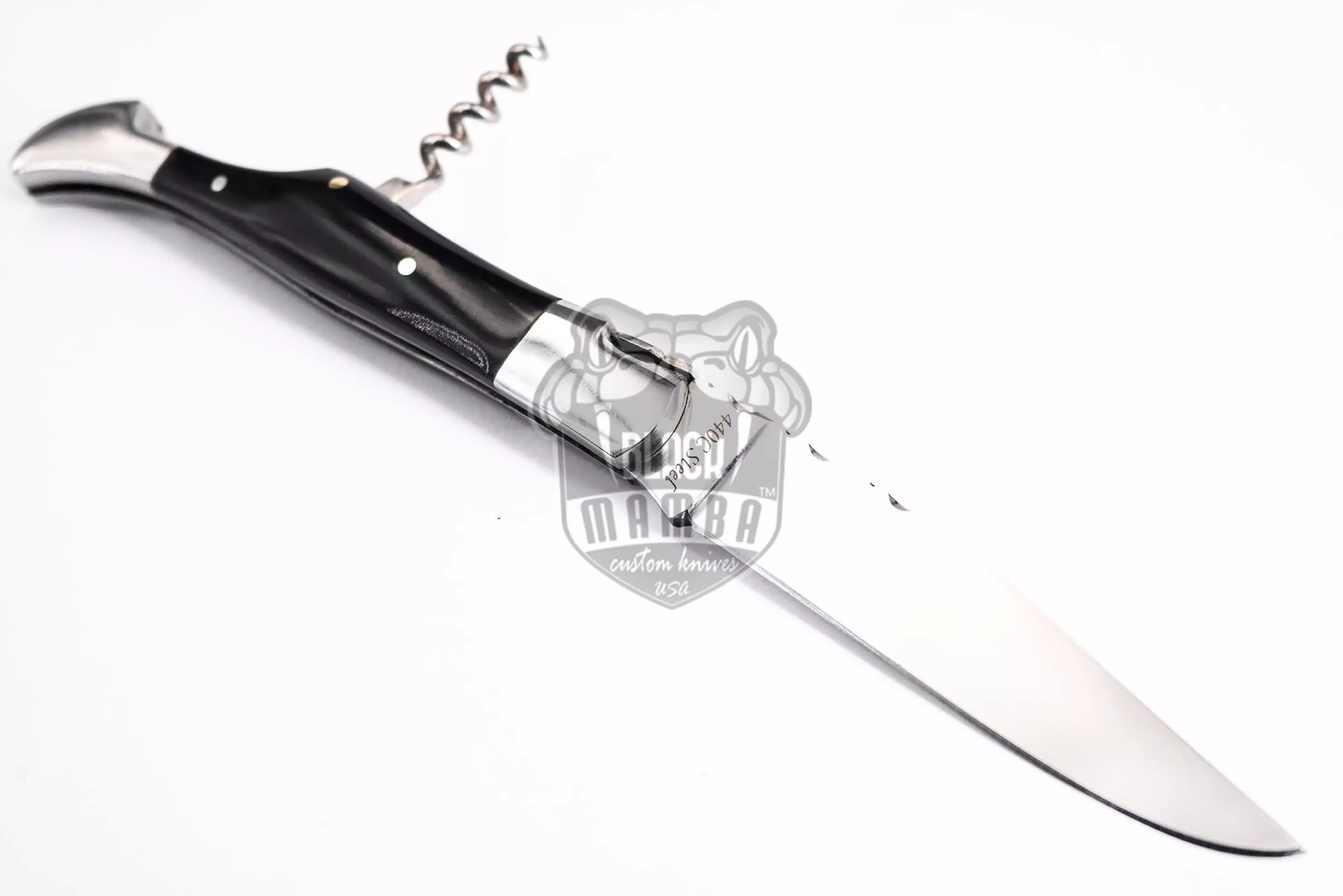 Marseille - Laguiole Steak Knife, 10″ Overall, Buffalo Horn Handle