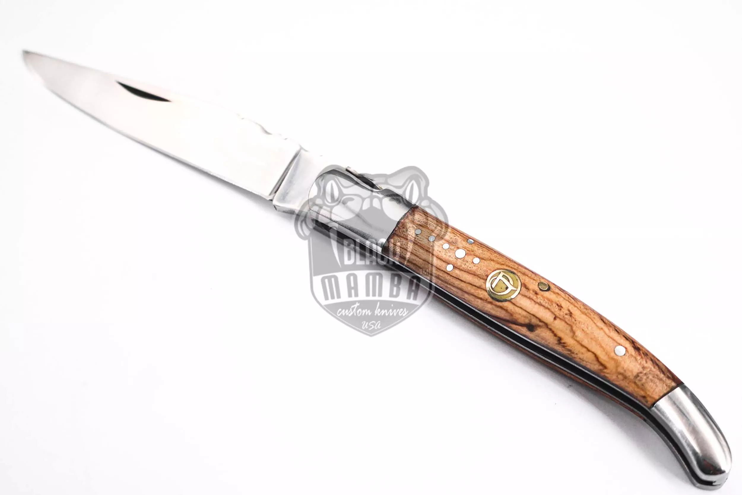 Laguiole Steak Knife, 10″ Overall, Ram Horn Handle | BMK-622 - view 3