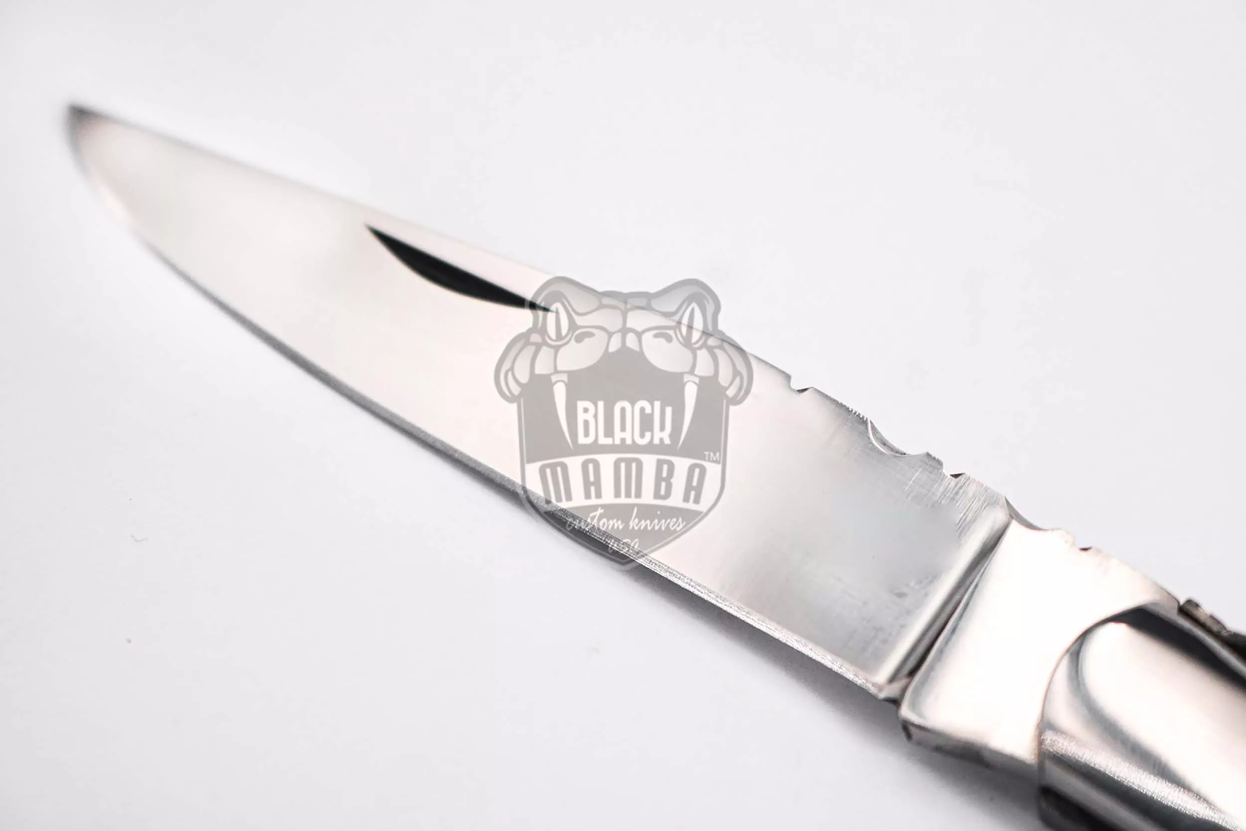 Laguiole Steak Knife, 10″ Overall, Ram Horn Handle | BMK-622 - view 4