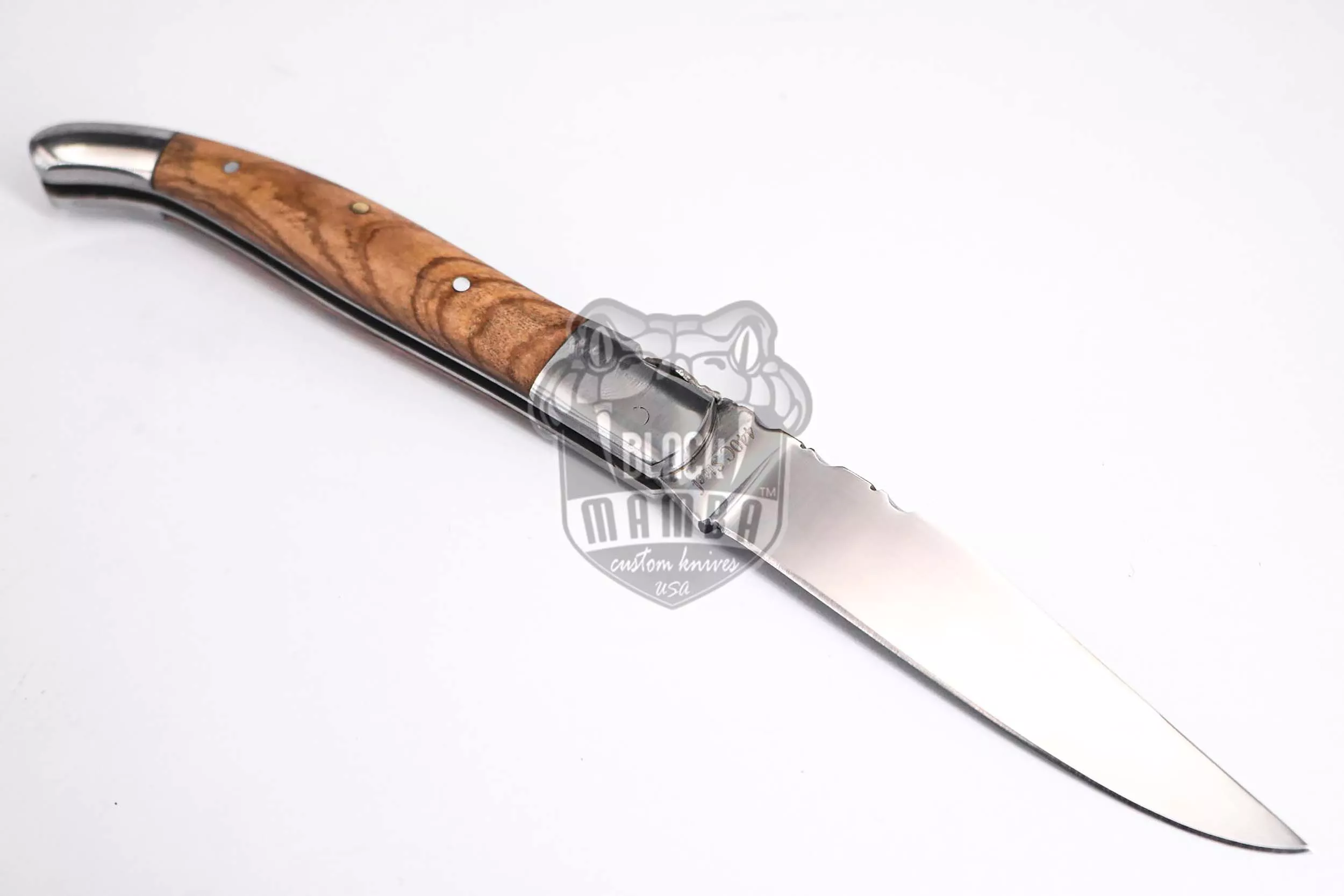 Laguiole Steak Knife, 10″ Overall, Ram Horn Handle | BMK-622 - view 8