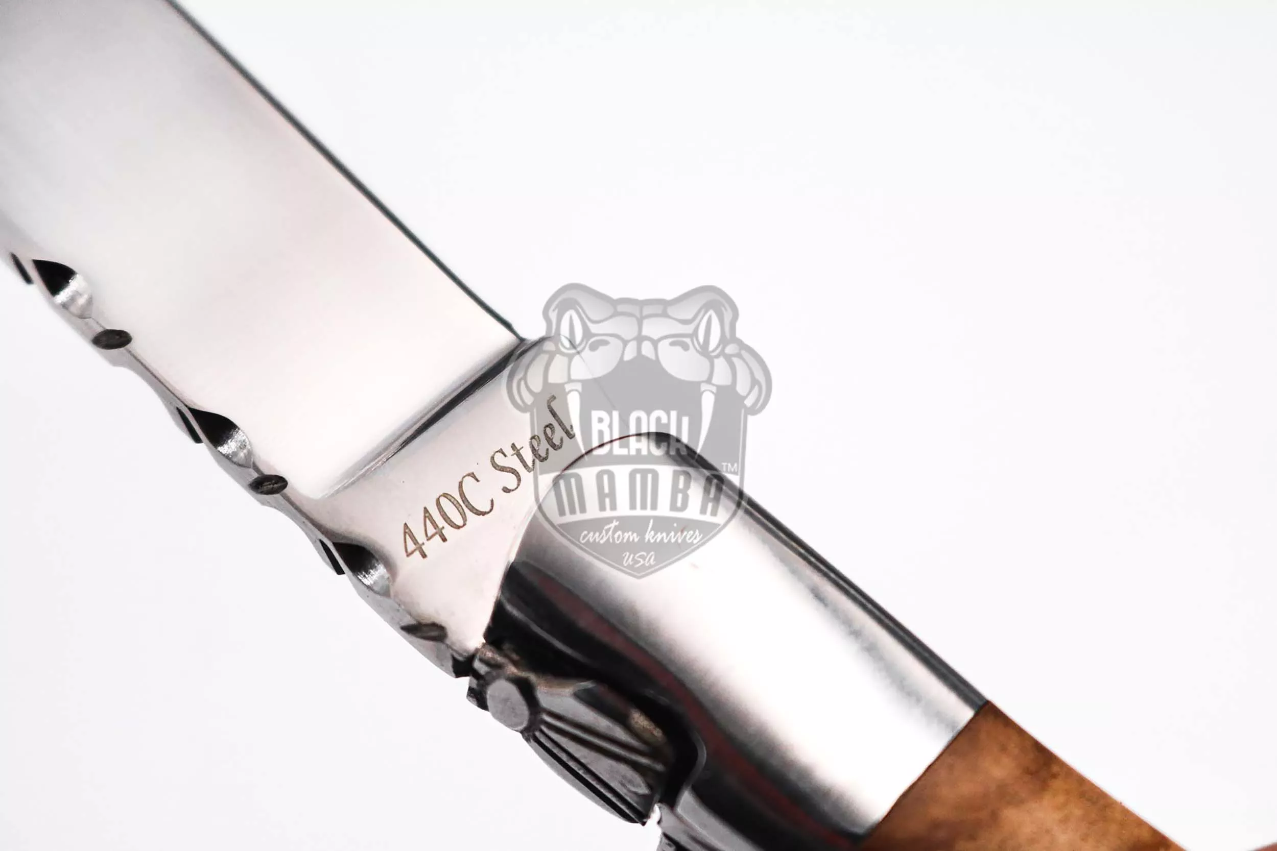 Laguiole Steak Knife, 10″ Overall, Ram Horn Handle | BMK-622 - view 9