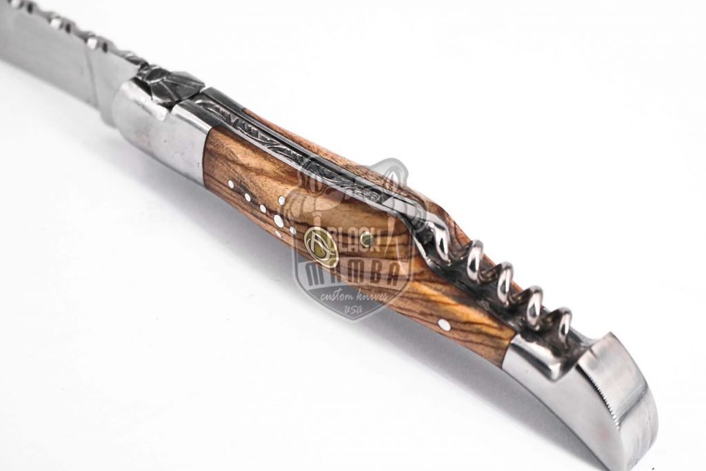Bmk-621 Louvre Museum Hand Forged Steel Laguiole Steak Knife Handmade Pocket Knives French knife steak knife USA Made Wood Handle - Image 2