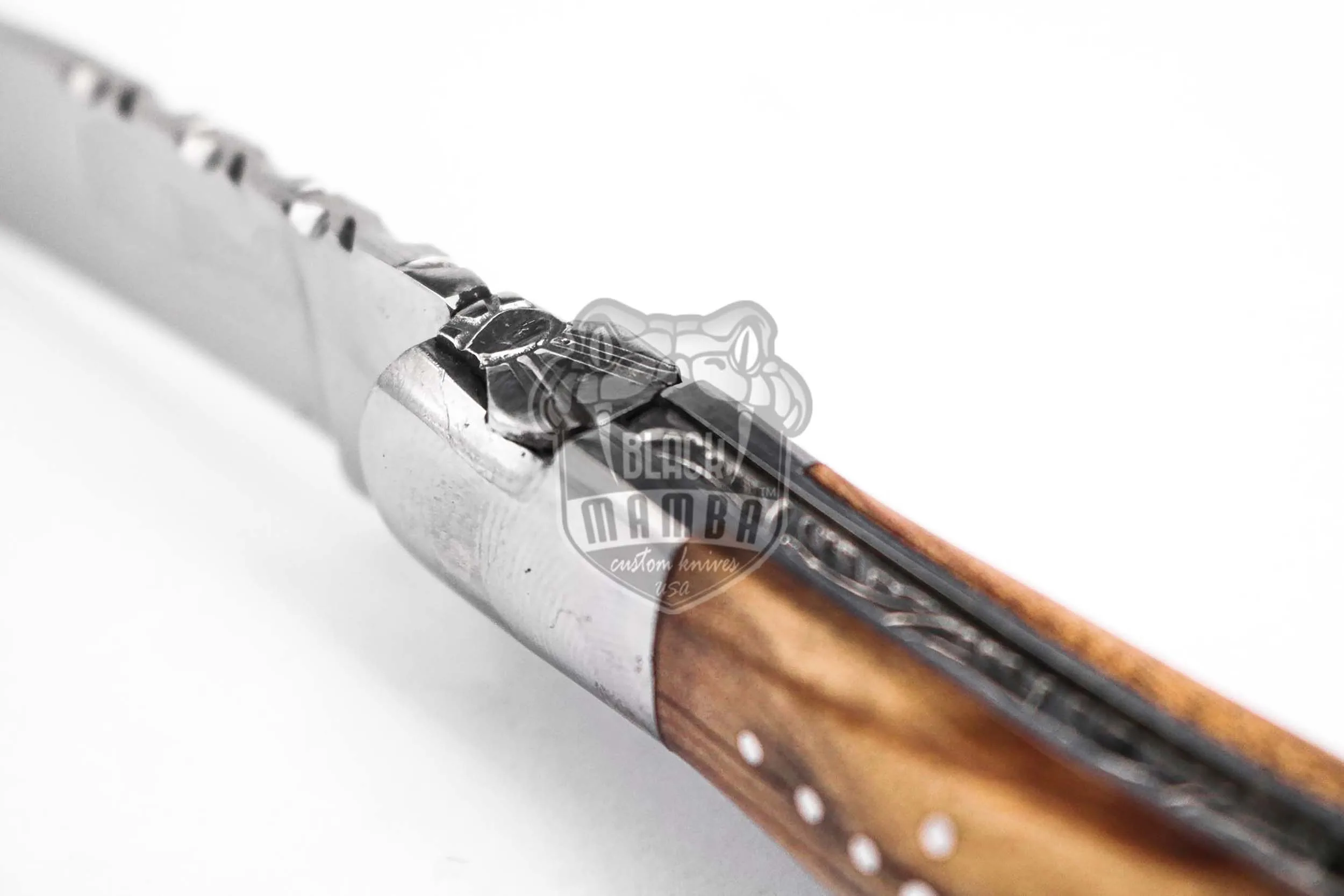 Louvre Museum - Laguiole Steak Knife, 10″ Overall, Ram Horn Handle - view 5