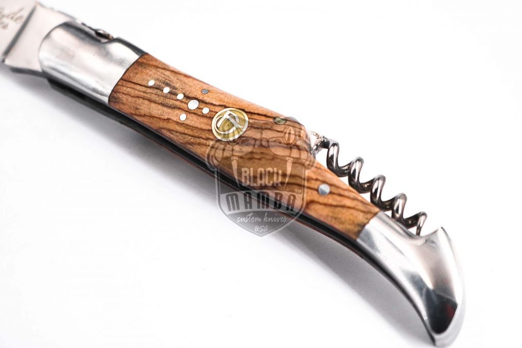 Bmk-621 Louvre Museum Hand Forged Steel Laguiole Steak Knife Handmade Pocket Knives French knife steak knife USA Made Wood Handle - Image 7