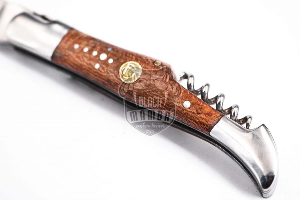 Bmk-620 Hand Forged Steel Laguiole Steak Knife Handmade Pocket Knives French knife steak knife USA Made Wood Handle - Image 5