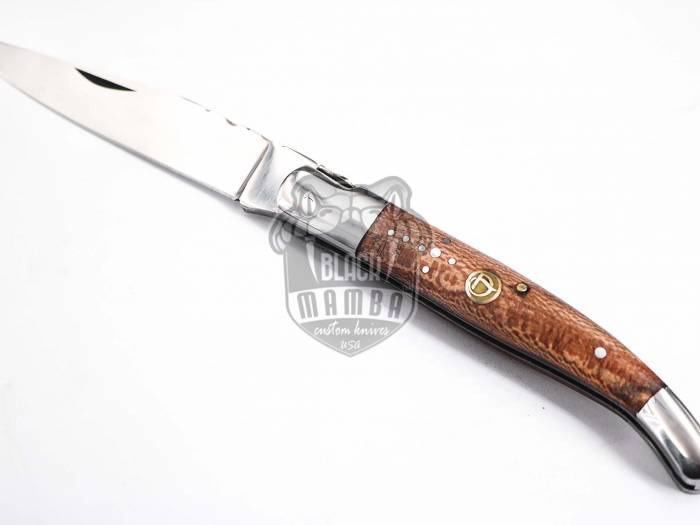 Bmk-619 Beautiful Hand Forged Steel Laguiole Steak Knife Handmade Pocket Knives French knife steak knife USA Made