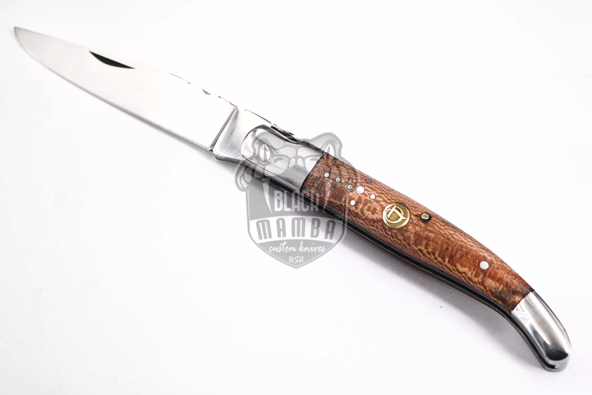 Laguiole Steak Knife, 10″ Overall, Ram Horn Handle | BMK-619