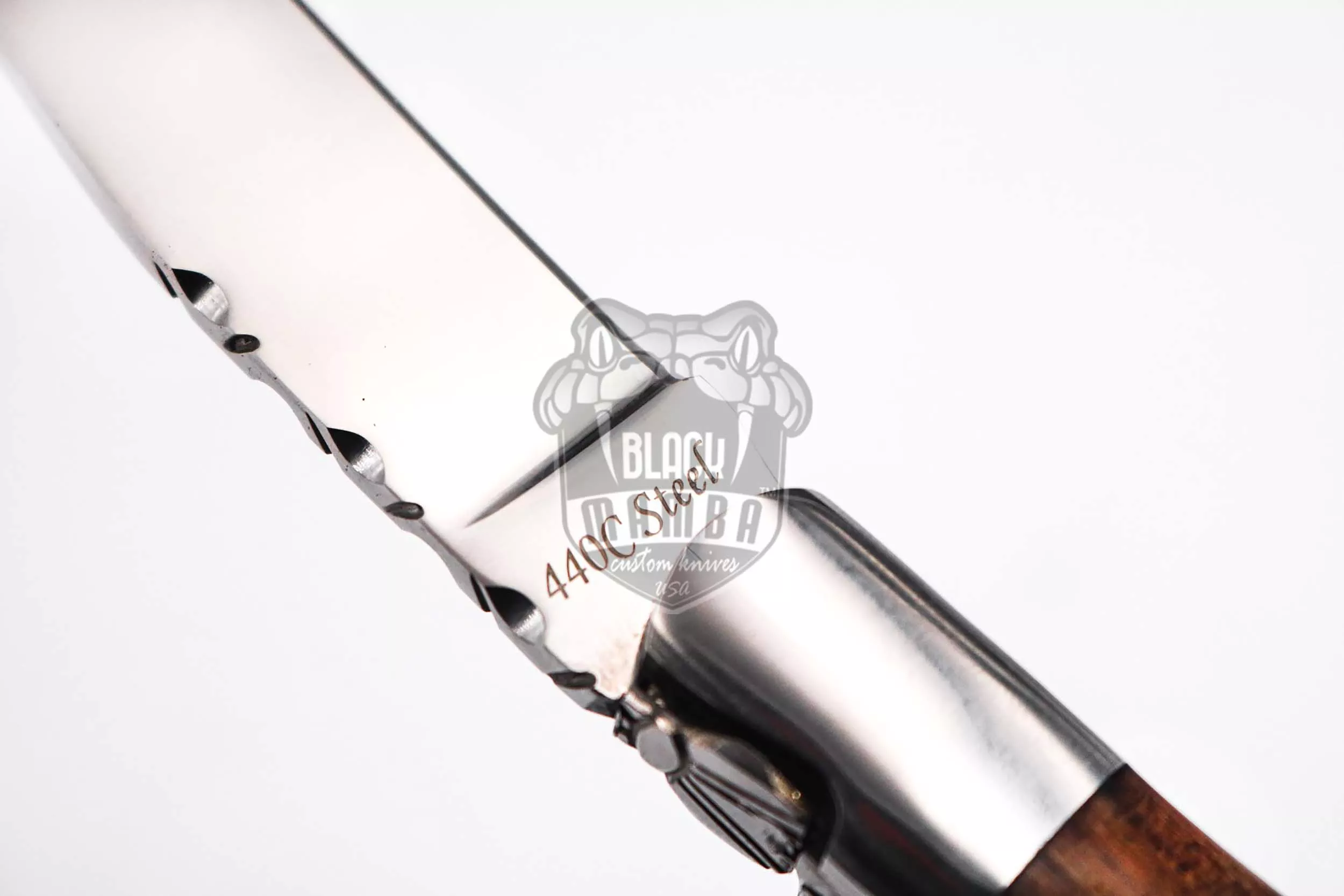 Laguiole Steak Knife, 10″ Overall, Ram Horn Handle | BMK-613 - view 4