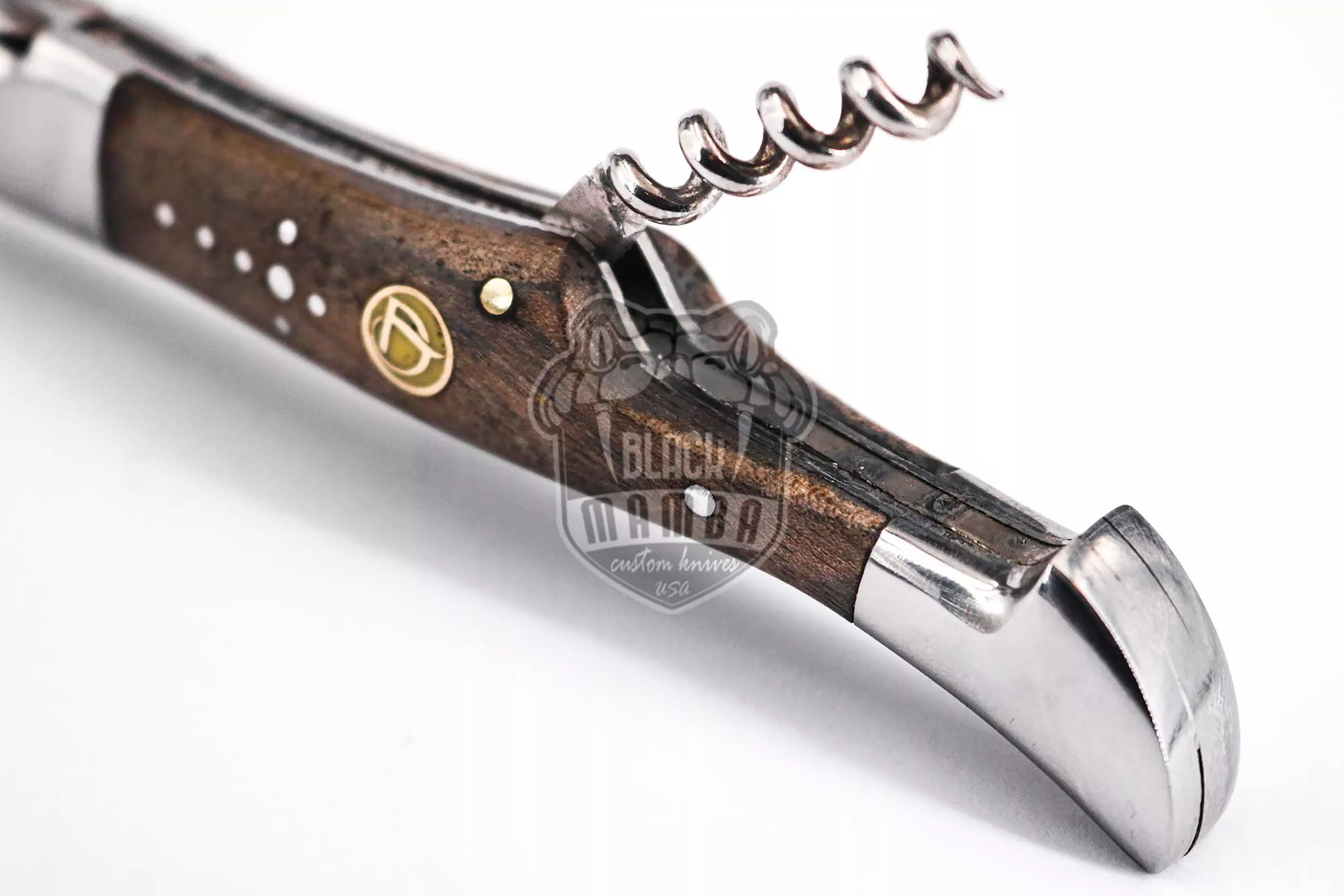 French Cuisine - Laguiole Steak Knife, 10″ Overall, Ram Horn Handle - view 3