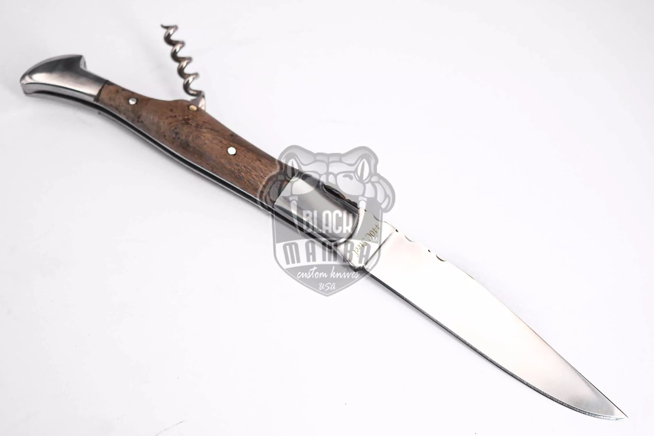 French Cuisine - Laguiole Steak Knife, 10″ Overall, Ram Horn Handle - view 4
