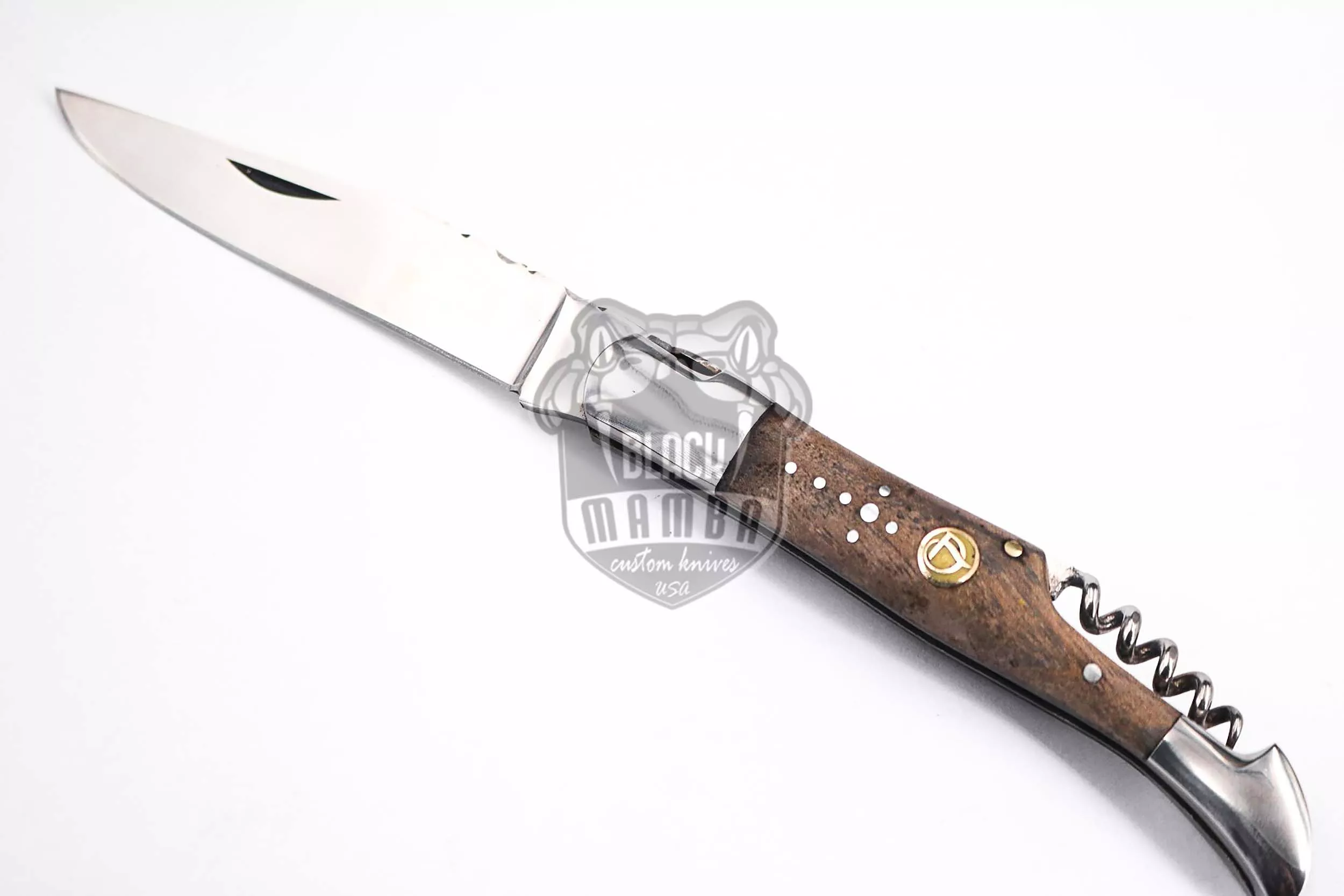 French Cuisine - Laguiole Steak Knife, 10″ Overall, Ram Horn Handle - view 6