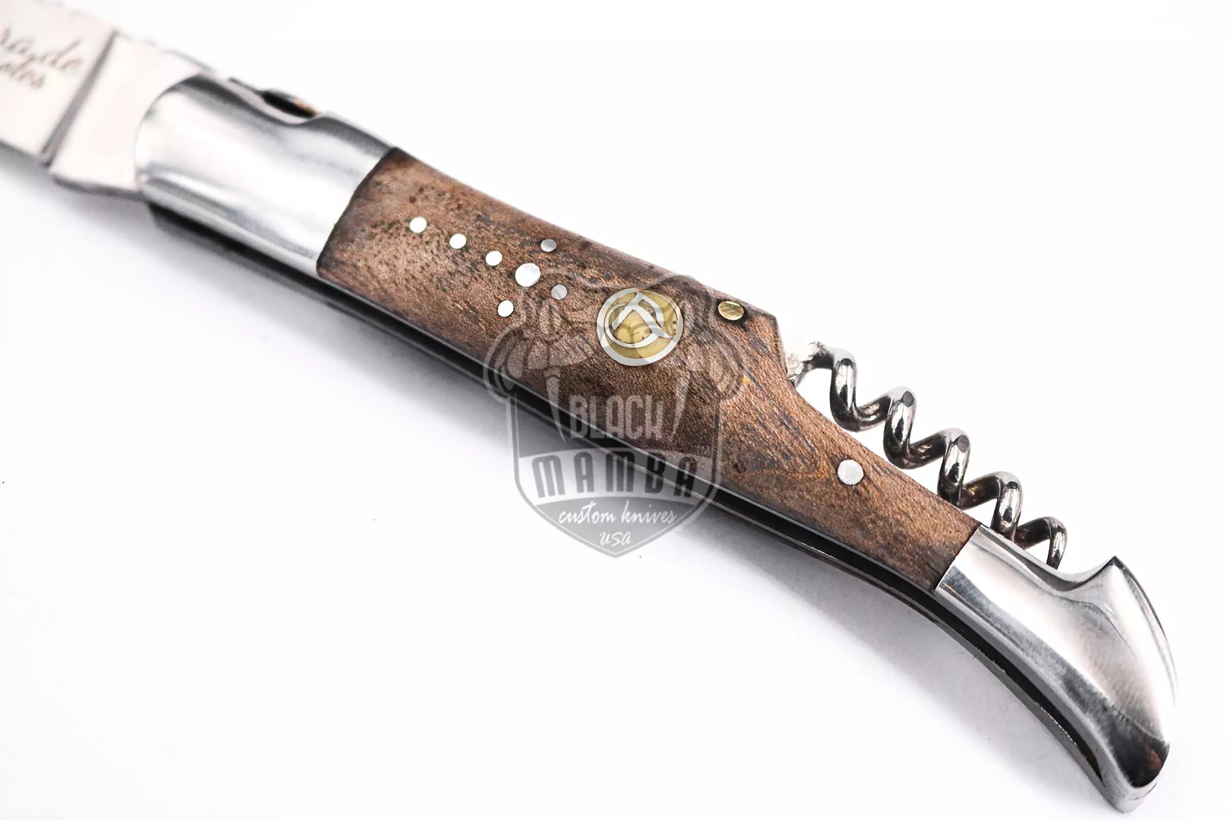 French Cuisine - Laguiole Steak Knife, 10″ Overall, Ram Horn Handle - view 8