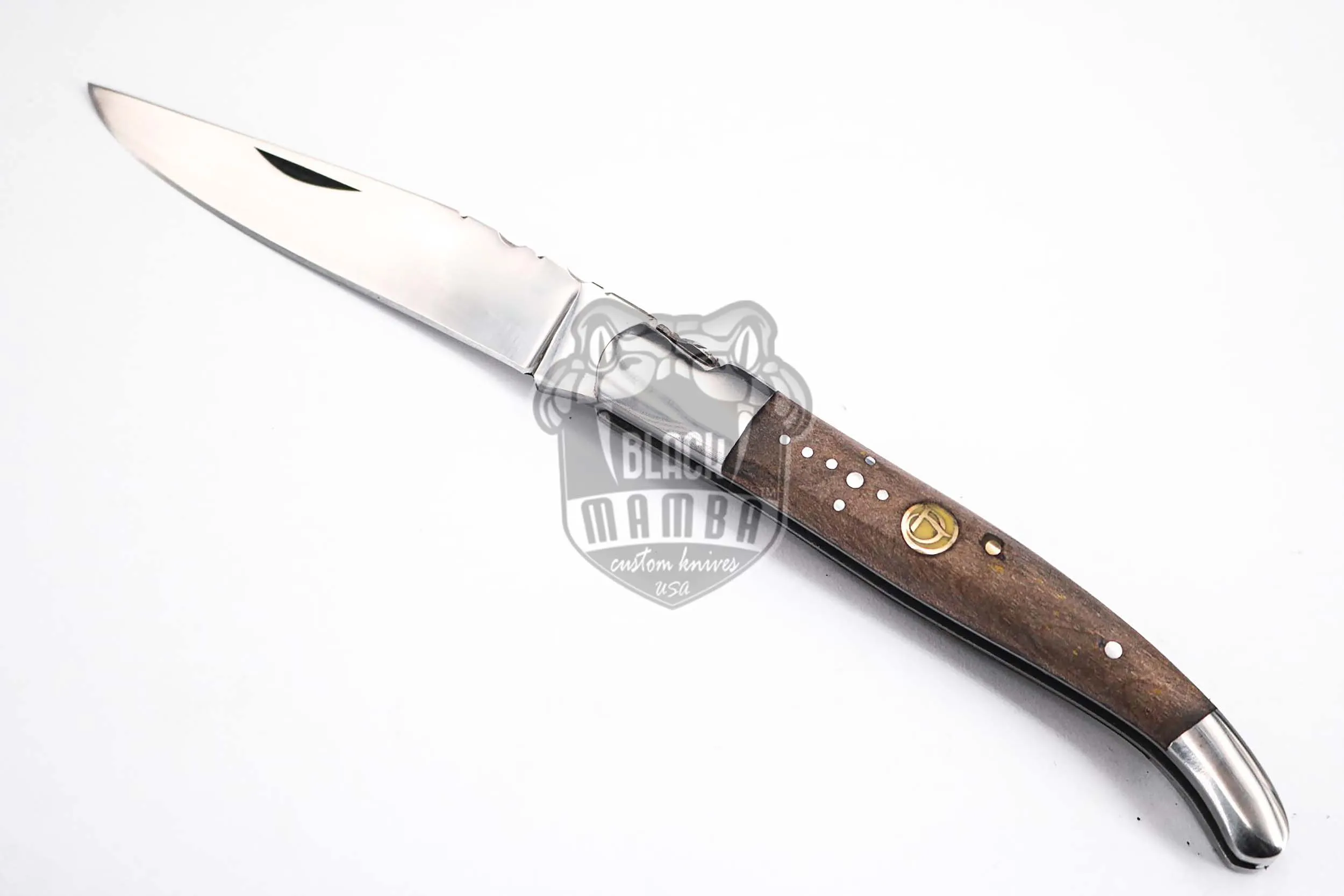 Bordeaux - Laguiole Steak Knife, 10″ Overall, Ram Horn Handle - view 3