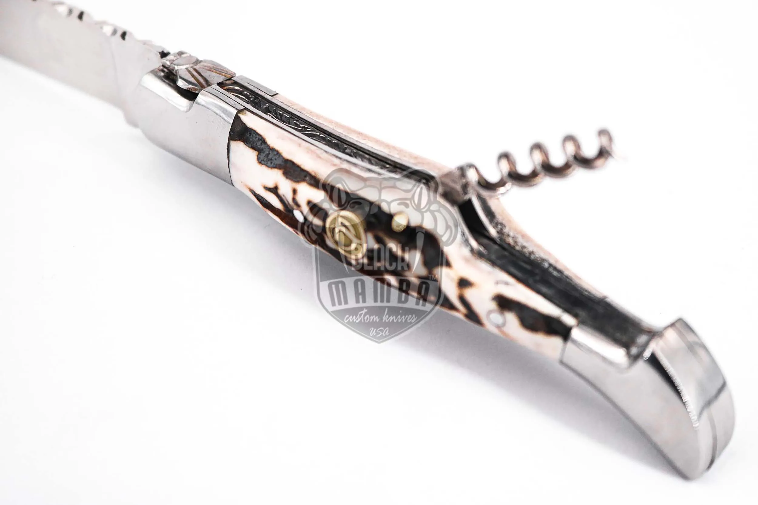 French Riviera - Laguiole Steak Knife, 10″ Overall, Stag Handle - view 7