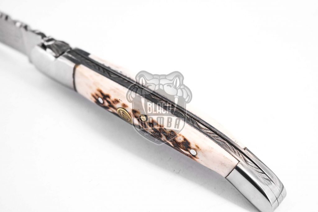 Bmk-614 Stag Horn Hand Forged Steel Laguiole Steak Knife Handmade Pocket Knives French knife steak knife USA Made - Image 6